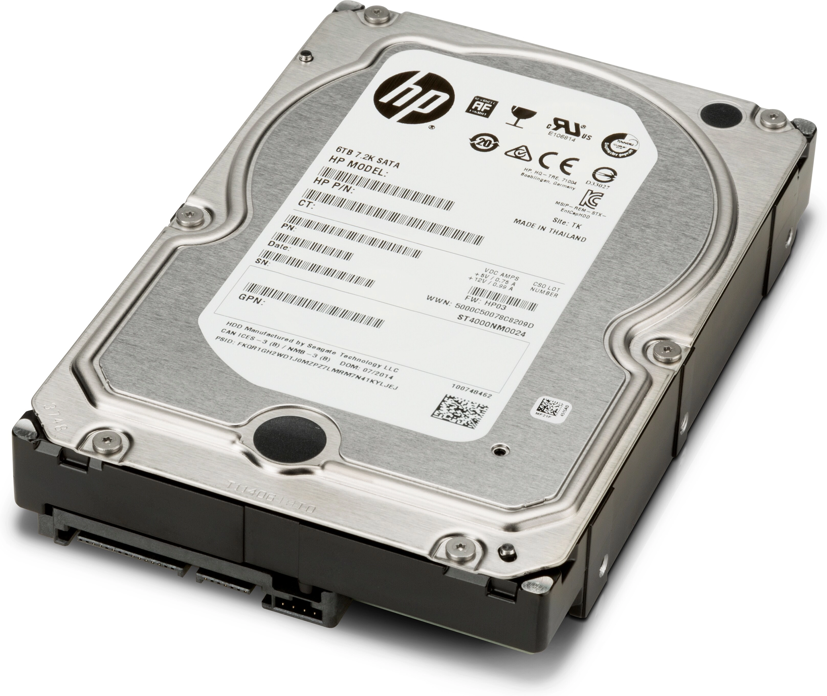 Hewlett Packard Enterprise 6TB 3.5 SATA III 3.5 6000 GB Serial ATA