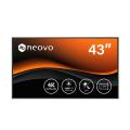 AG Neovo Videowall 43i UHD 3840 x 2160 1.000 cd/m2 5ms (GTG) 178/178 DP/HDMI2.02x DP-out RS232/RJ45/USB/SDM-S slot PiP/PbP small Bezel 7. 9mm/8.9mm