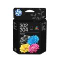 Hewlett Packard 302/304 Tri-color/Black Ink Cartridge 2-Pack