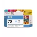 Hewlett Packard Inkt cartridge no. 70 Light Cyan w Vivera Ink (130 ml)