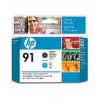 Hewlett Packard Printhead no. 91 Matte Black and Cyan
