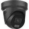 Hikvision Digital Technology 4 MP Smart Hybrid Light with ColorVu Fixed 2.8mm Turret Network Camera, Black