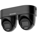 Hikvision Digital Technology 4 MP Dual-lens Fixed point zoom Turret Network Camera, Black
