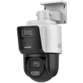 Hikvision Digital Technology 4MP+4MP TandemVu 4X POE PTZ Turret Network Camera