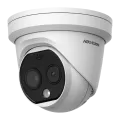 Hikvision Digital Technology Thermal 256x192 2.1mm & Optical 4MP 2.2mm Bi-Spectrum Network Turret Camera, Black