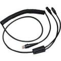 Honeywell Cable: Keyboard Wedge/Black/PS2/3m (9.8Feet)/Coiled/5V External Power with option for host power (Need to purchase PSU part: 46-00528)