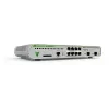 Allied Telesis L3 switch with 8 x 10/100/1000T PoE+ ports and 2 x 100/1000X SFP ports