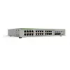 Allied Telesis L3 switch with 24 x 10/100/1000T PoE+ ports and 4 x 100/1000X SFP ports