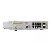 Allied Telesis Industrial managed PoE+ switch 8 x 10/100/1000TX PoE+ ports and 2 x 100/1000X SFP