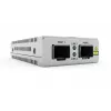 Allied Telesis SFP+ to SFP+ Mini Media Converter - universal PSU - TAA compliant