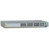 Allied Telesis L2+ managed switch 24 x 10/100/1000Mbps POE+ ports 4 x SFP uplink slots 1 Fixed AC power supply