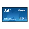 iiyama 86inch 3840x2160 UHD IPS Panel 25precent Haze 500cd/m2 Landscape and Portrait Signal FailOver Speakers 2x 10W