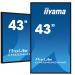 iiyama 43inch 3840x2160 UHD IPS panel Haze 25perc 500cd/m Landscape and Portrait Signal FailOver Speakers 2x 10W