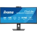 iiyama 34iWIDE LCD 3440 x 1440 UWQHD Curved VApanel LED Bl. Built-in 5 MP Windows Hello Webcam & Microphone USB-Hub (2xOut v3.2 + 2xUSB-C(7 5 Watt)) FreeSync Premium