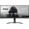 iiyama 34iWIDE LCD G-Master Black Hawk 3440 x 1440 UWQHD Curved VA panel LED Bl. FreeSync Premium (DisplayPort) USB-Hub (2xOutv3.2 + 2xUSB-C(7 5 Watt)) Height Adjust.