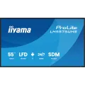 iiyama 55iWIDE LCD 3840 x 2160 4K UHD IPS panel LED Bl. Metal front bezel Fan-less Speakers Multiple In-/Outputs (HDMI(3x) DisplayPort DisplayPort-Out and more) 500 cd