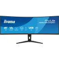 iiyama 49iWIDE LCD 5120 x 1440 DQHD Curved 120 Hz VA panel LED Bl.AdaptiveSync USB-Hub(2xOut v3.2 + 2xUSB-C(7.5 Watt)) Height Adjust.(13cm) 400cd/m