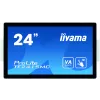 iiyama 24i PCAP Bezel Free 10P Touch. 1920x1080. Anti-Fingerprint coating. VA panel. DisplayPort. HDMI. VGA. 315cd/m (with touch). 3000:1. 16ms. USB Interface. Thru G