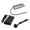 I-tec USB-C Metal Nano Dock HDMI/VGA LAN Power Delivery 100W Charger 77W (bundle)