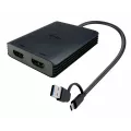 I-tec I-TEC USB-A/USB-C Dual 4K HDMI Video Adapter 2x 4K HDMI Display Adapter with DisplayLink Chip 6950
