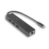 I-tec USB C Slim HUB 3 Port with Gigabit Ethernet Adapter ideal for New Macbook Macbook Pro 2016 etc. compatible with Thunderbolt 3