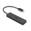 I-tec USB C Slim Passive HUB 4 Port without power adapter for Notebook Tablet PC supports Win Mac OS compatible with Thunderbolt