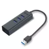 I-tec USB 3.0 Metal 3-Port HUB with Gigabit Ethernet Adapter 1x USB 3.0 to RJ-45 3x USB 3.0 Port LED