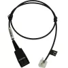 Jabra Cord with QD to special plug RJ 45 straight 0 5 meters for Siemens Open Stage