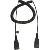 Jabra extension cord 2x QD plugs 0.5 - 2 m coiled extension cord
