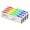 Kingston Technology FURY Beast 128GB 5600MT/s DDR5 CL40 DIMM Kit of 4 White RGB XMP