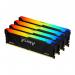 Kingston Technology 64GB 3200MT/s DDR4 CL16 DIMM (Kit of 4)1Gx8 FURY Beast RGB