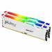 Kingston Technology FURY Beast 32GB DIMM 5200MT/s DDR5 CL36 Kit of 2 White RGB EXPO