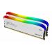 Kingston Technology 16GB 3600MT/s DDR4 CL17 DIMM Kit of 2 FURY Beast White RGB SE