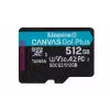 Kingston Technology 512GB microSDXC Canvas Go Plus 170R/90W A2 U3 V30 Single Pack w/o Adapter