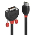 Lindy HDMI/DVI-D Cable Black Line HDTV and HDCP compatible 0.5m