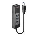 Lindy USB 3.1 Hub/Gigabit Ethernet Adapter up to zu 5Gbitps