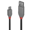 Lindy 5m USB 2.0 Type A to Micro-B Cable Anthra Line USB Type A Male to Micro-B Male