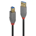 Lindy 2m USB 3.0 Type A/B Cable Anthra 5Gbit/s