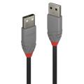 Lindy 1m USB 2.0 Type A Cable Anthra Line USB Type A Male to Male