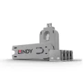 Lindy 4xUSB Port Locks +1 Key Color Code White