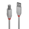 Lindy 2m USB 2.0 Type A to B Cablel Anthra Line USB Type A Male to B Male cool grey