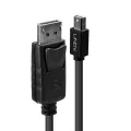 Lindy Mini DP zu DP Cable, black 2m MiniDisplayPort to DisplayPort