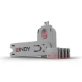 Lindy USB Port Locks 4xRED+Key. 4 locks +1 key, color code RED