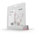 Lindy 10 USB Port Locks RED no Key. Extension kit for LINDY Art.No. 40450
