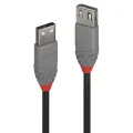 Lindy 2m USB 2.0 Type A Extension Cable Anthra Line USB Type A Male to Female