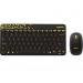Logitech MK240 Nano Wireless Keyboard and Mouse Combo - BLACK / CHARTREUSE - EMEA (RUS)