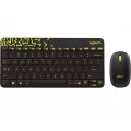 Logitech MK240 Nano Wireless Keyboard and Mouse Combo - BLACK / CHARTREUSE - EMEA (RUS)