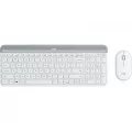 Logitech Slim Wireless Keyboard and Mouse Combo MK470 - OFFWHITE - FRA - CENTRAL