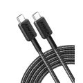 Anker 322 USB-C to USB-C Cable Nylon 3M 60W Black