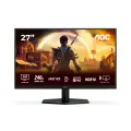 AOC 27in 240Hz QHD Fast IPS Gaming Monitor 2560x1440 16:9 0.3ms 80m:1 Samrt Contrast 300 Nits DP/HDMI HDR100 Tilt VESA 100x100mm